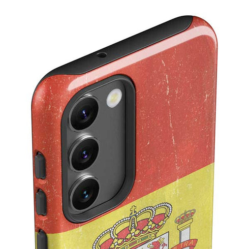 Spain Flag Distressed Galaxy S23 Plus Pro Case